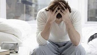 Decrease in men of sexual activity